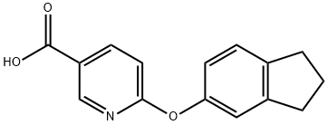 6-(2,3-dihydro-1H-inden-5-yloxy)nicotinic acid|6-(2,3-二氢-1H-茚-5-氧基)烟酸