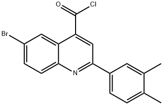 6-bromo-2-(3,4-dimethylphenyl)quinoline-4-carbonyl chloride Struktur