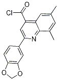 2-(1,3-benzodioxol-5-yl)-6,8-dimethylquinoline-4-carbonyl chloride Structure