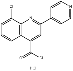 8-氯-2-吡啶-4-基喹啉-4-甲酰氯盐酸盐, 1332531-18-6, 结构式