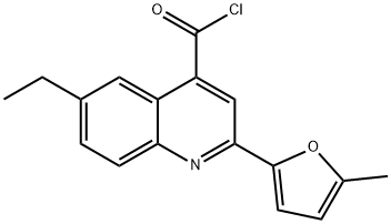 6-ethyl-2-(5-methyl-2-furyl)quinoline-4-carbonyl chloride|6-乙基-2-(5-甲基-2-呋喃)喹啉-4-甲酰氯