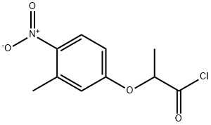 2-(3-methyl-4-nitrophenoxy)propanoyl chloride Structure