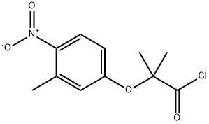 2-methyl-2-(3-methyl-4-nitrophenoxy)propanoyl chloride Structure