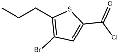4-bromo-5-propylthiophene-2-carbonyl chloride Structure
