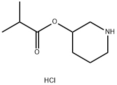 3-Piperidinyl 2-methylpropanoate hydrochloride,1220020-99-4,结构式