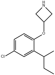 3-[2-(sec-Butyl)-4-chlorophenoxy]azetidine Structure