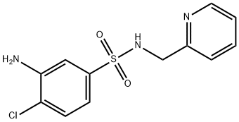 3-Amino-4-chloro-N-(2-pyridinylmethyl)-benzenesulfonamide Structure