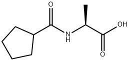 N-(Cyclopentylcarbonyl)alanine 结构式