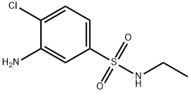 3-氨基-4-氯-N-乙基苯磺酰胺 结构式