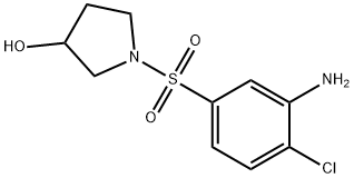 1-[(3-Amino-4-chlorophenyl)sulfonyl]-3-pyrrolidinol,1220018-04-1,结构式