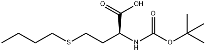 N-(叔丁氧基羰基)-S-丁基高半胱氨酸,1396969-20-2,结构式