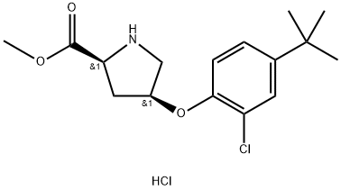 Methyl (2S,4S)-4-[4-(tert-butyl)-2-chlorophenoxy]-2-pyrrolidinecarboxylate hydrochloride|