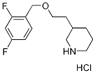 3-{2-[(2,4-Difluorobenzyl)oxy]ethyl}piperidinehydrochloride Structure