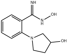 N'-Hydroxy-2-(3-hydroxy-1-pyrrolidinyl)-benzenecarboximidamide Structure