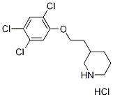 2-(3-Piperidinyl)ethyl 2,4,5-trichlorophenylether hydrochloride,1219949-22-0,结构式
