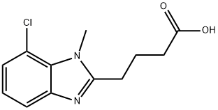 4-(7-Chloro-1-methyl-1H-benzoimidazol-2-yl)-butyric acid Struktur