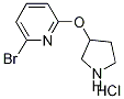 6-Bromo-2-pyridinyl 3-pyrrolidinyl etherhydrochloride Structure