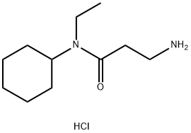 3-Amino-N-cyclohexyl-N-ethylpropanamidehydrochloride,1220017-54-8,结构式