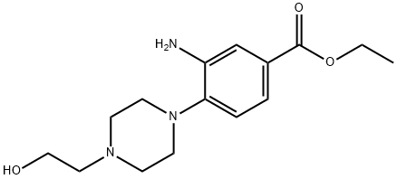 Ethyl 3-amino-4-[4-(2-hydroxyethyl)-1-piperazinyl]benzoate,1220019-73-7,结构式