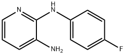 N2-(4-Fluorophenyl)-2,3-pyridinediamine 化学構造式