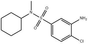 3-Amino-4-chloro-N-cyclohexyl-N-methylbenzenesulfonamide 结构式