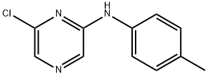 6-Chloro-N-(4-methylphenyl)-2-pyrazinamine 化学構造式