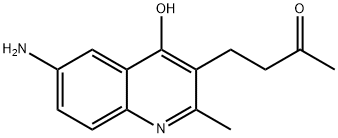4-(6-Amino-4-hydroxy-2-methyl-quinolin-3-yl)-butan-2-one Struktur