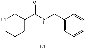 N-Benzyl-3-piperidinecarboxamide hydrochloride 结构式