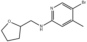 5-Bromo-4-methyl-N-(tetrahydro-2-furanylmethyl)-2-pyridinamine 结构式