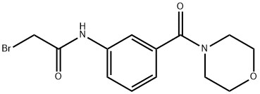 2-Bromo-N-[3-(4-morpholinylcarbonyl)phenyl]-acetamide 结构式