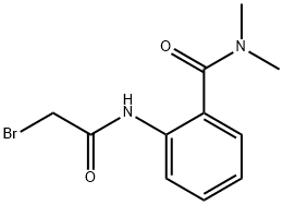 2-[(2-Bromoacetyl)amino]-N,N-dimethylbenzamide 化学構造式