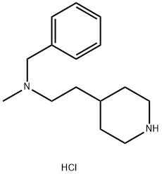 N-Benzyl-N-methyl-2-(4-piperidinyl)-1-ethanaminedihydrochloride 化学構造式