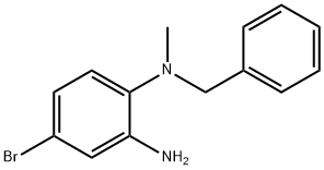 N-1-Benzyl-4-bromo-N-1-methyl-1,2-benzenediamine Struktur