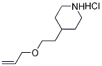 4-[2-(アリルオキシ)エチル]ピペリジン塩酸塩 化学構造式