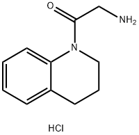 2-氨基-1-(1,2,3,4-四氢喹啉-1-基)乙烷-1-酮盐酸,1210489-39-6,结构式