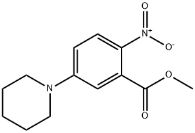 2-硝基-5-(哌啶-1-基)苯甲酸甲酯,773071-23-1,结构式