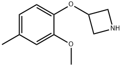 3-Azetidinyl 2-methoxy-4-methylphenyl ether Struktur