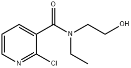 2-Chloro-N-ethyl-N-(2-hydroxyethyl)nicotinamide 化学構造式
