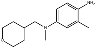 N-4,2-Dimethyl-N-4-(tetrahydro-2H-pyran-4-ylmethyl)-1,4-benzenediamine Structure