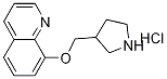 8-(3-Pyrrolidinylmethoxy)quinoline hydrochloride 结构式