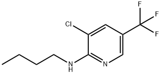 N-Butyl-3-chloro-5-(trifluoromethyl)-2-pyridinamine Struktur