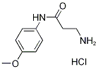 3-AMINO-N-(4-METHOXYPHENYL)PROPANAMIDE HYDROCHLORIDE 结构式