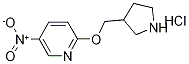 5-Nitro-2-(3-pyrrolidinylmethoxy)pyridinehydrochloride|