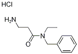 3-Amino-N-benzyl-N-ethylpropanamide hydrochloride 结构式