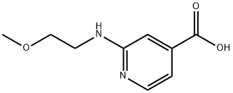 2-[(2-Methoxyethyl)amino]isonicotinic acid 结构式