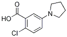 2-Chloro-5-pyrrolidin-1-yl-benzoic acid 化学構造式