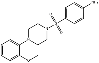 4-[4-(2-甲氧基-苯基)-哌嗪-1-磺酰基]-苯基胺,71454-13-2,结构式