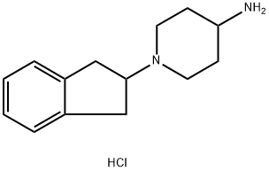 1-(2,3-二氢-1H-茚-2-基)哌啶-4-胺二盐酸盐 结构式