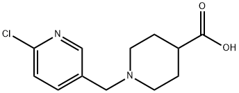 4-piperidinecarboxylic acid, 1-[(6-chloro-3-pyridinyl)meth Structure