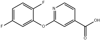 4-pyridinecarboxylic acid, 2-(2,5-difluorophenoxy)- Structure